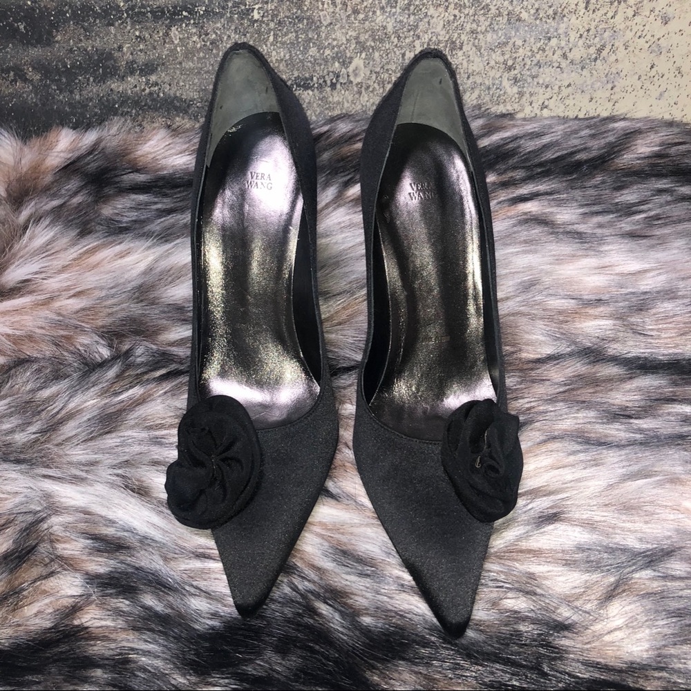 Vera Wang Flower Pumps